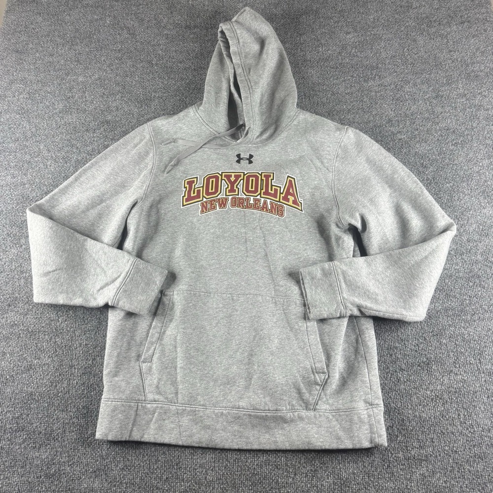 Loyola New Orleans Wolfpack Hoodie Mens Medium Gray NCAA Basketball Under Armour